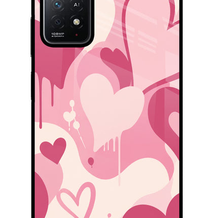 Hearty case Redmi Note 11 Pro+ 5G Glass Case Back Cover by Casekaro