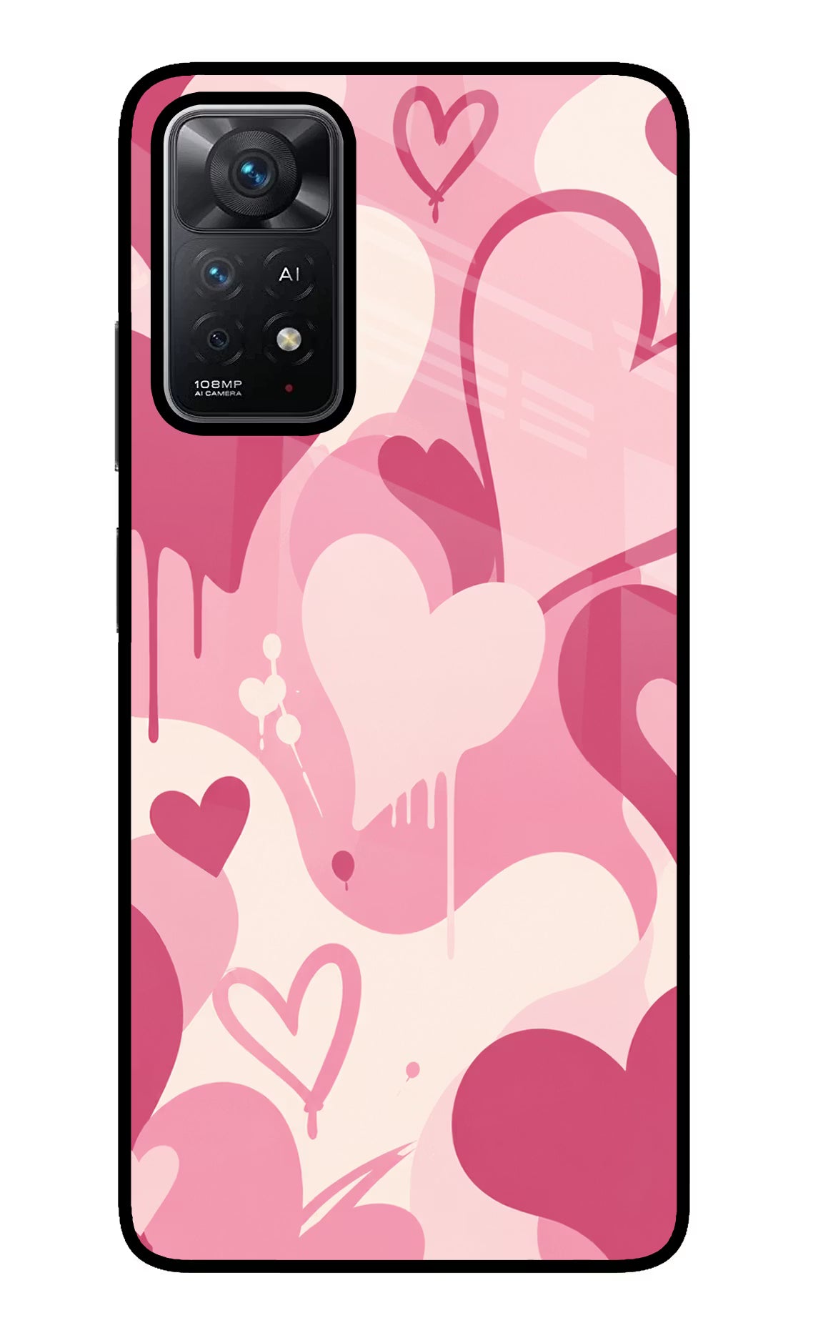 Hearty case Redmi Note 11 Pro+ 5G Glass Case Back Cover by Casekaro