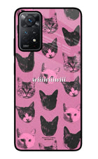 Pink Cats Redmi Note 11 Pro+ 5G Glass Case