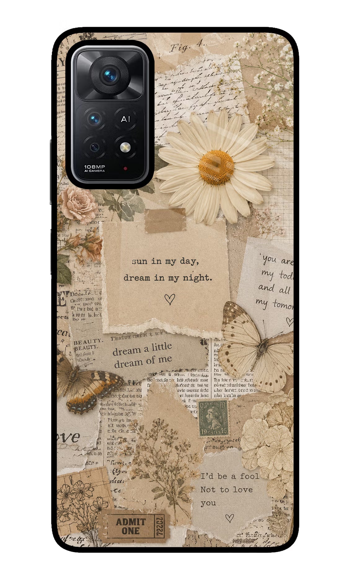 Vintage case Redmi Note 11 Pro+ 5G Glass Case