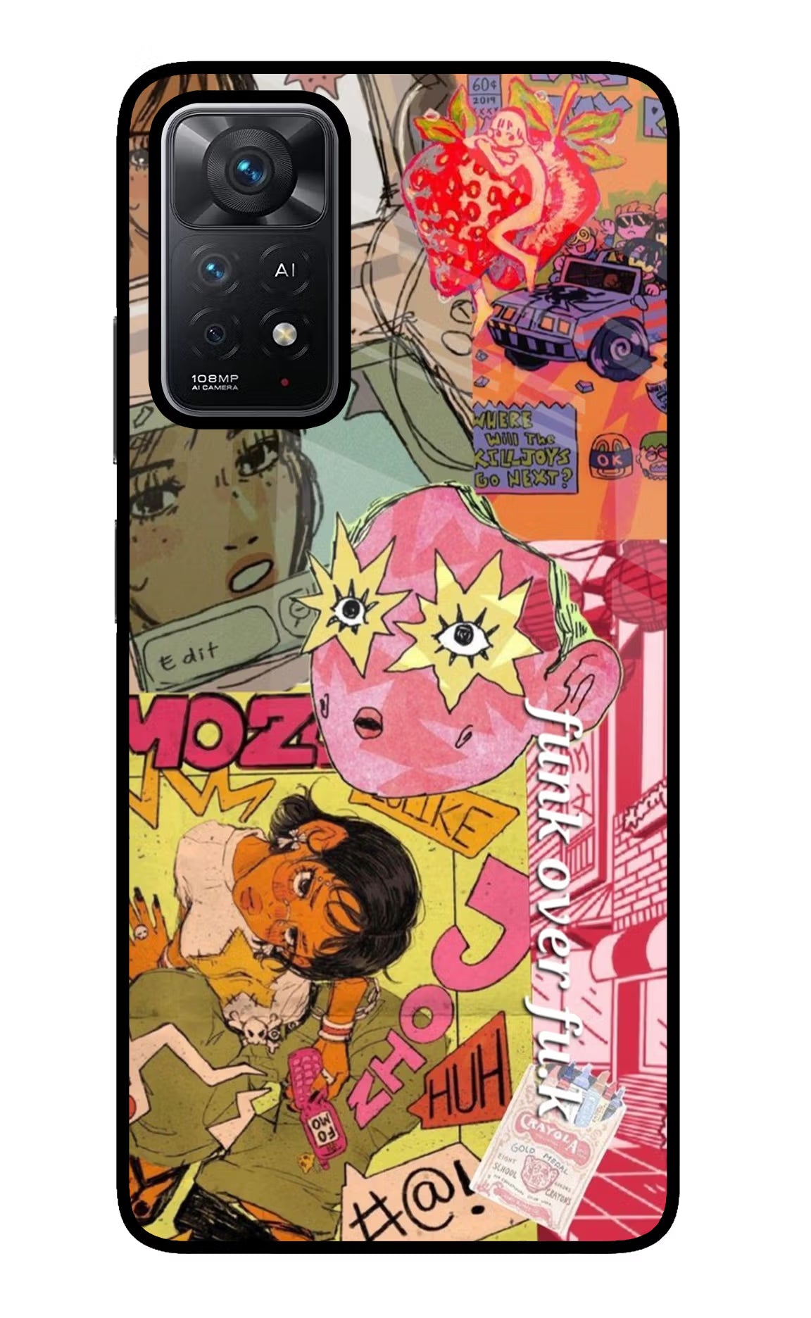 Funkover Redmi Note 11 Pro+ 5G Glass Case