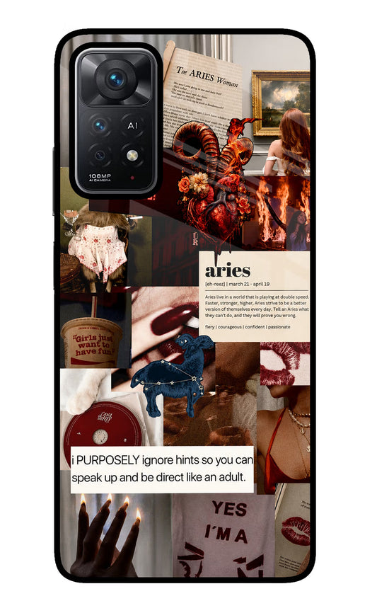 Zodiac Aries Redmi Note 11 Pro+ 5G Glass Case