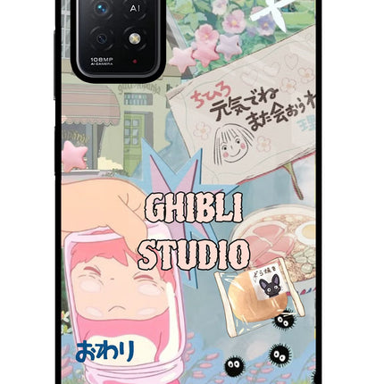 Studio Ghibli Redmi Note 11 Pro+ 5G Glass Case Back Cover by Casekaro
