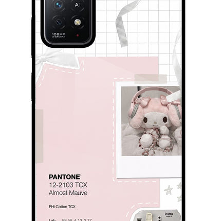 Pantone Asthetic Redmi Note 11 Pro+ 5G Glass Case Back Cover by Casekaro