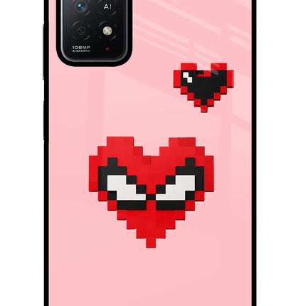 Gwen Heart Redmi Note 11 Pro+ 5G Glass Case Back Cover by Casekaro
