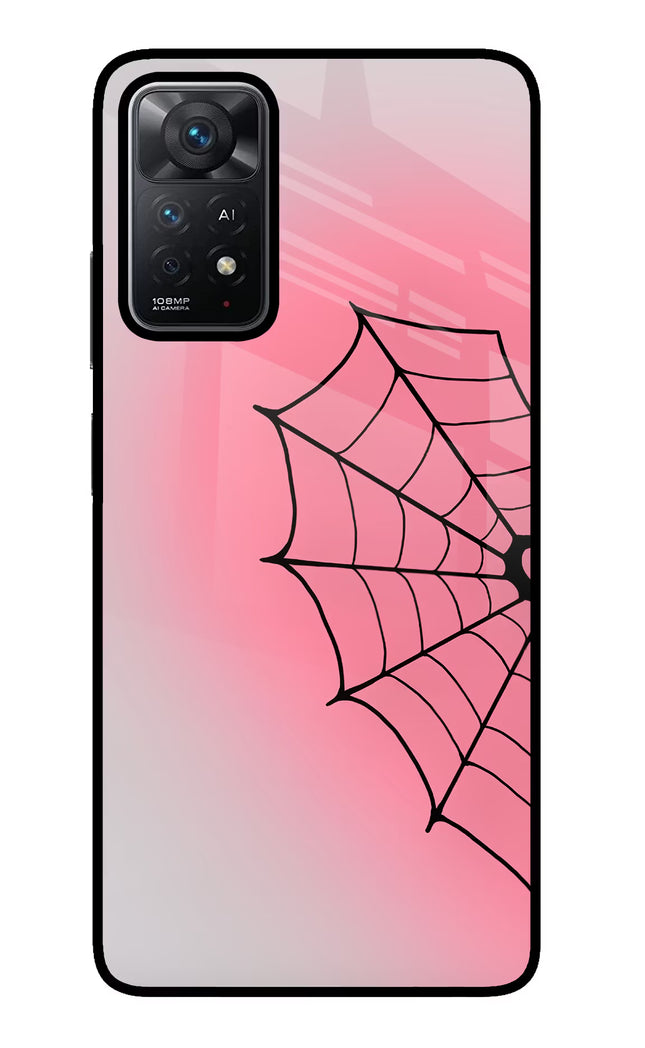 Pink Web Redmi Note 11 Pro+ 5G Glass Case