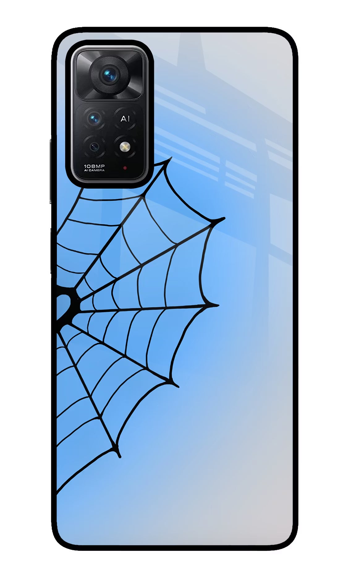 Blue Web Redmi Note 11 Pro+ 5G Glass Case