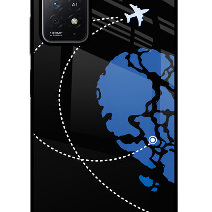 Love Orbit Redmi Note 11 Pro+ 5G Glass Case Back Cover by Casekaro