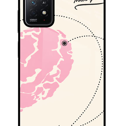 Miss Orbit Redmi Note 11 Pro+ 5G Glass Case Back Cover by Casekaro