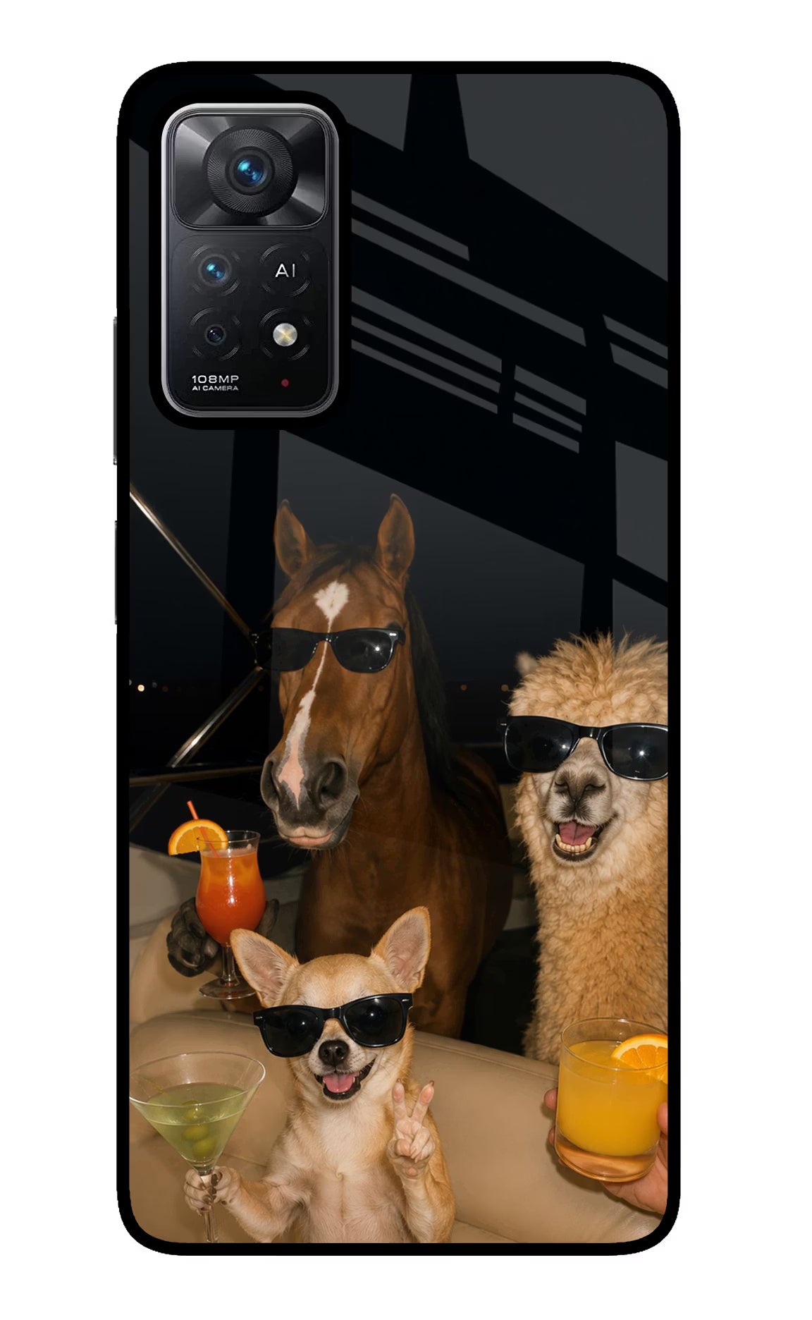 Party Squad Redmi Note 11 Pro+ 5G Glass Case