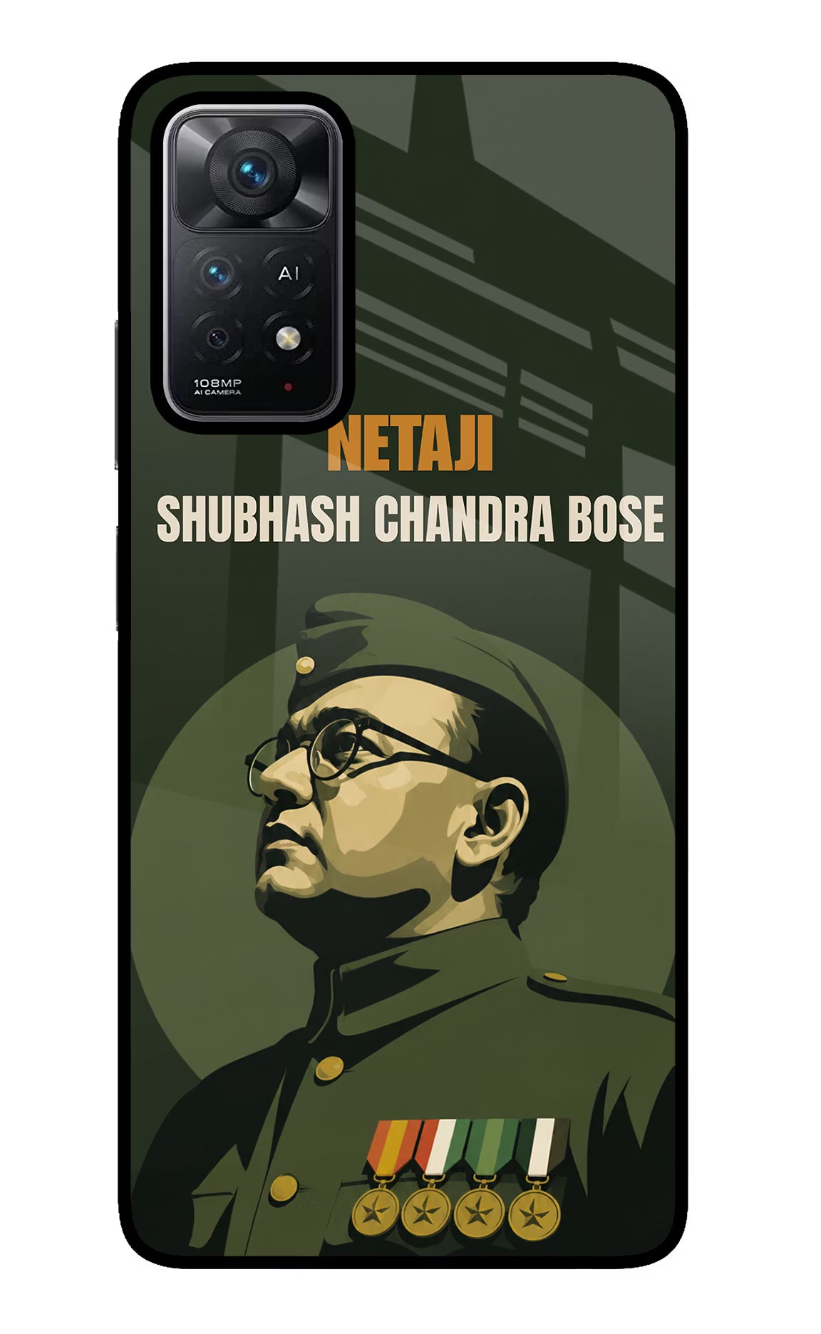 Netaji Legacy Redmi Note 11 Pro+ 5G Glass Case