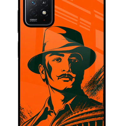 Bhagat Singh Legacy Redmi Note 11 Pro+ 5G Glass Case Back Cover by Casekaro