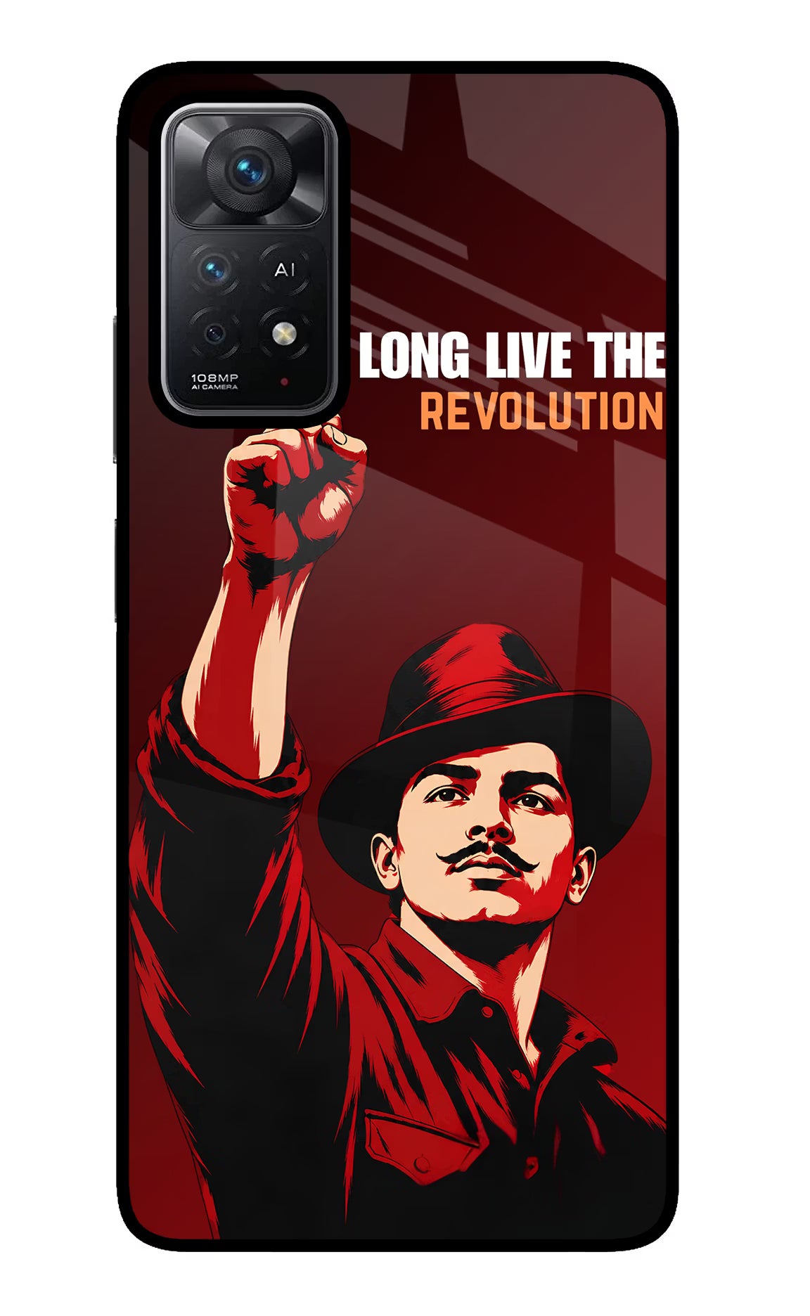 Bhagat Singh Revolution Redmi Note 11 Pro+ 5G Glass Case