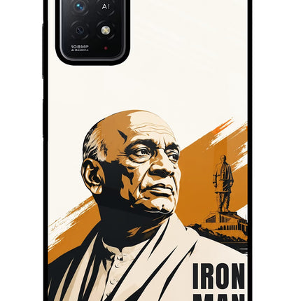 Sardar Patel Iron Will Redmi Note 11 Pro+ 5G Glass Case Back Cover by Casekaro