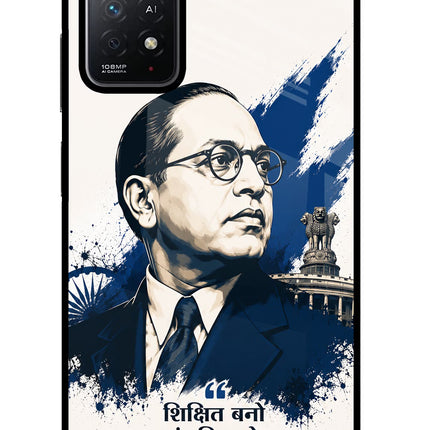 Dr. Ambedkar Visionary Redmi Note 11 Pro+ 5G Glass Case Back Cover by Casekaro