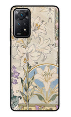 White Lily Redmi Note 11 Pro+ 5G Glass Case