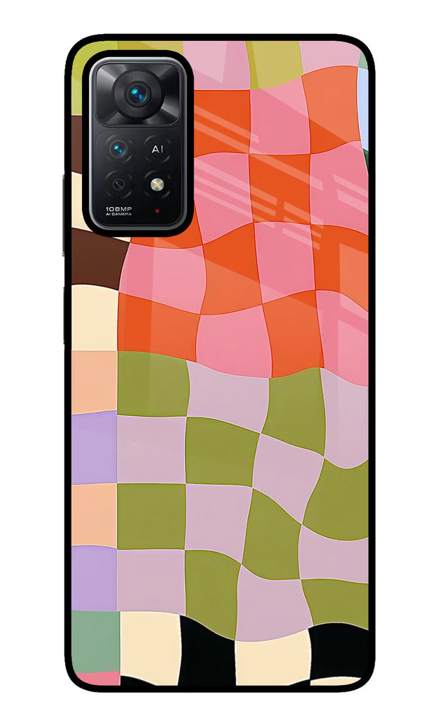 Wavy Grid Redmi Note 11 Pro+ 5G Glass Case