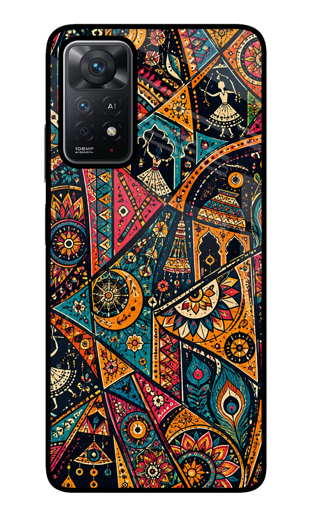 Folk Print Redmi Note 11 Pro+ 5G Glass Case