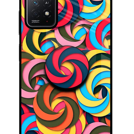 Spiral Pattern Redmi Note 11 Pro+ 5G Pop Case by Casekaro