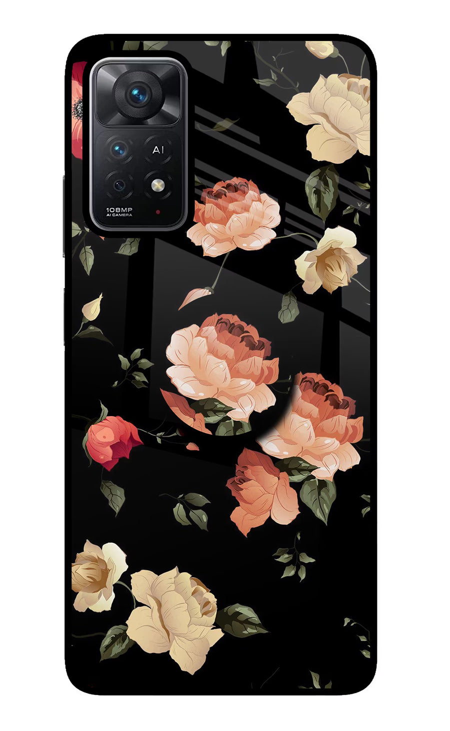 Flowers Redmi Note 11 Pro+ 5G Pop Case, Glass case