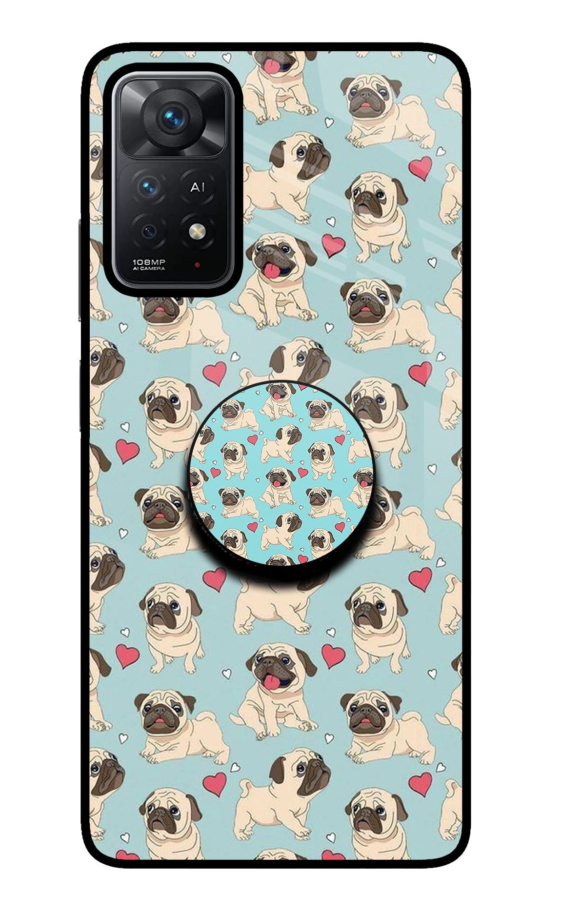 Pug Dog Redmi Note 11 Pro+ 5G Glass Case