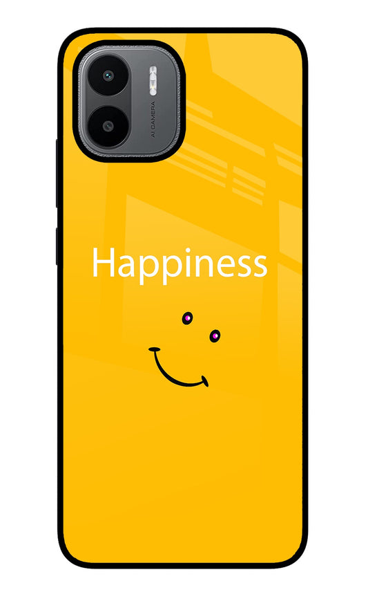 Happiness With Smiley Redmi A1/A2 Glass Case
