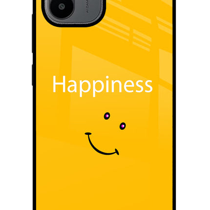 Happiness With Smiley Redmi A1/A2 Glass Case