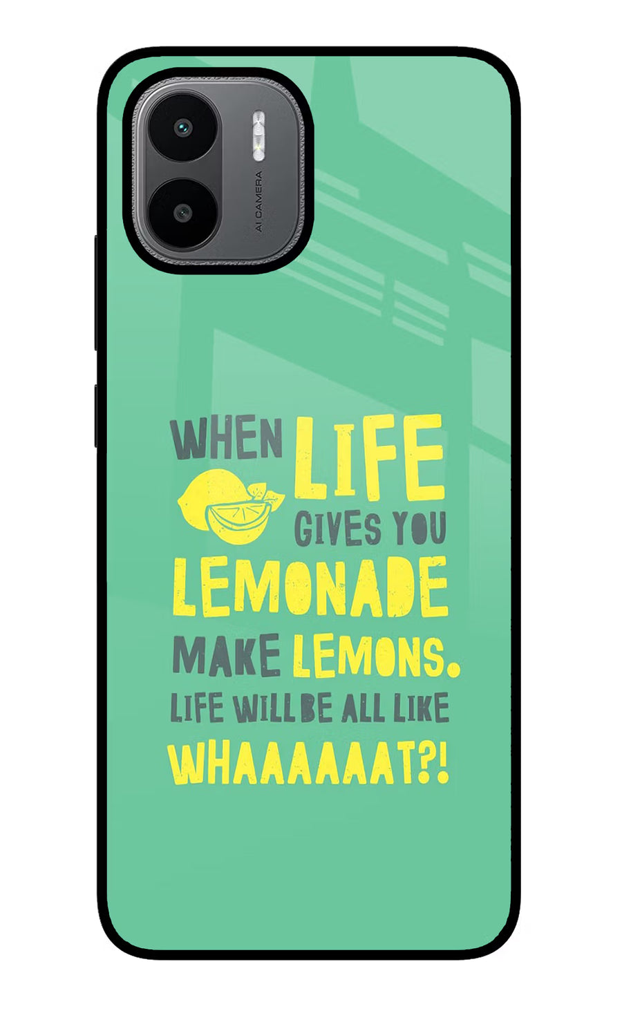 Quote Redmi A1/A2 Back Cover, Glass case