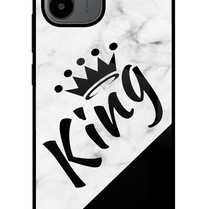 King Redmi A1/A2 Glass Case Back Cover by Casekaro