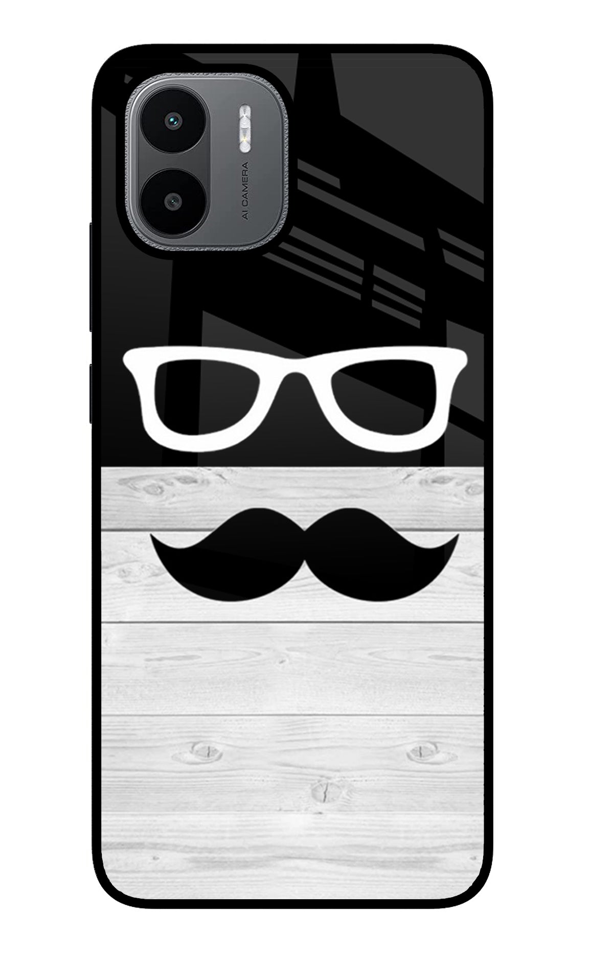 Mustache Redmi A1/A2 Glass Case