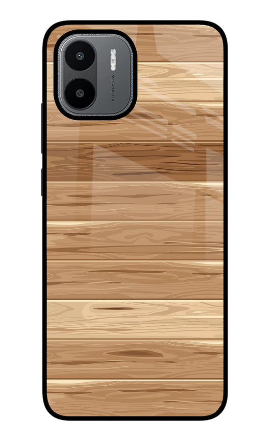 Wooden Vector Redmi A1/A2 Glass Case
