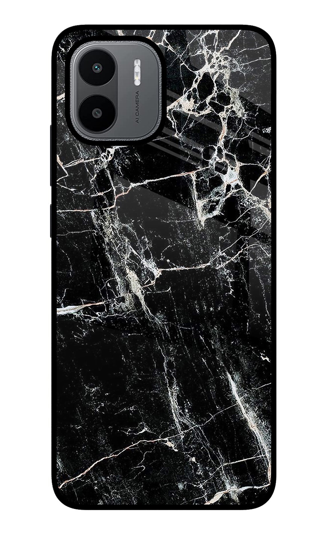 Black Marble Texture Redmi A1/A2 Back Cover