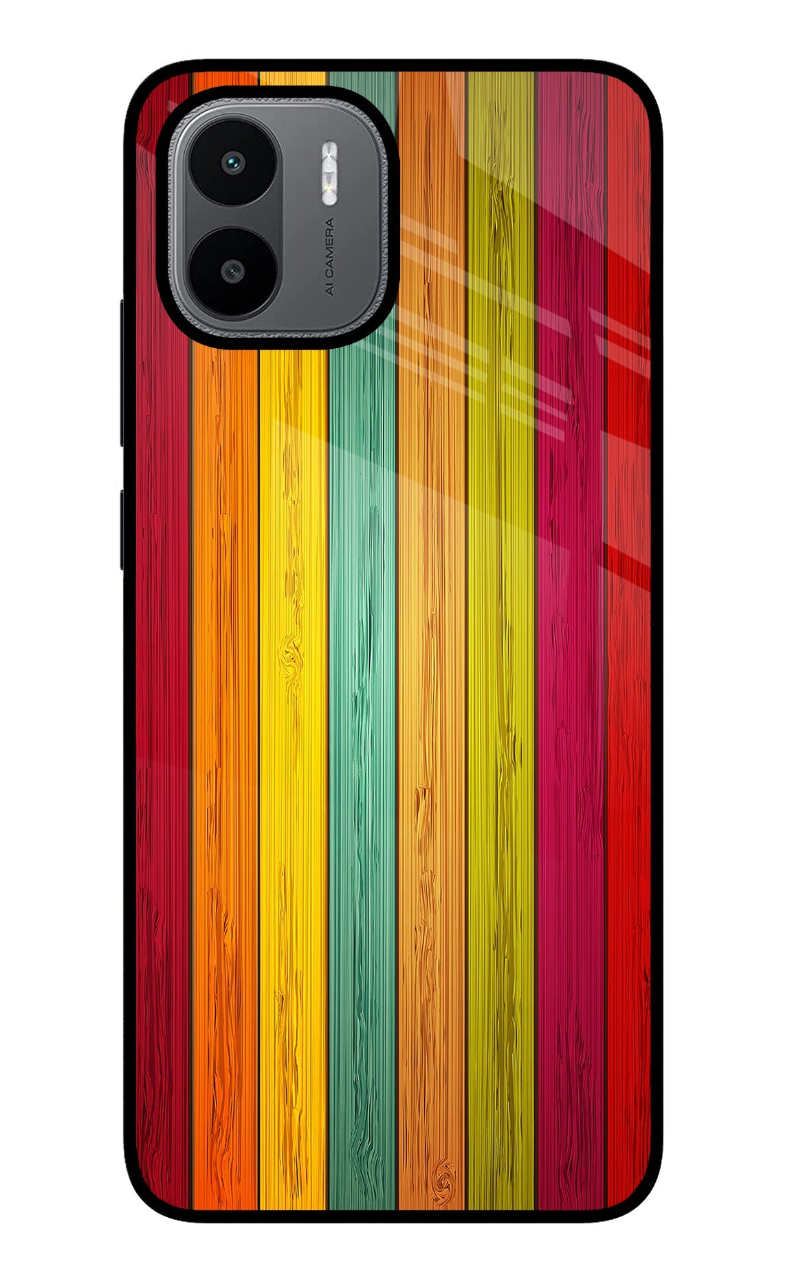 Multicolor Wooden Redmi A1/A2 Back Cover