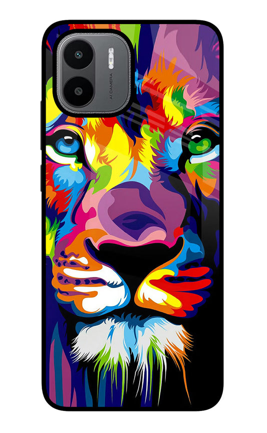 Lion Redmi A1/A2 Glass Case