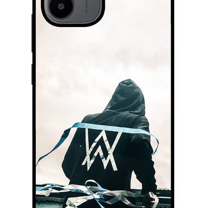 Alan Walker Redmi A1/A2 Glass Case Back Cover by Casekaro