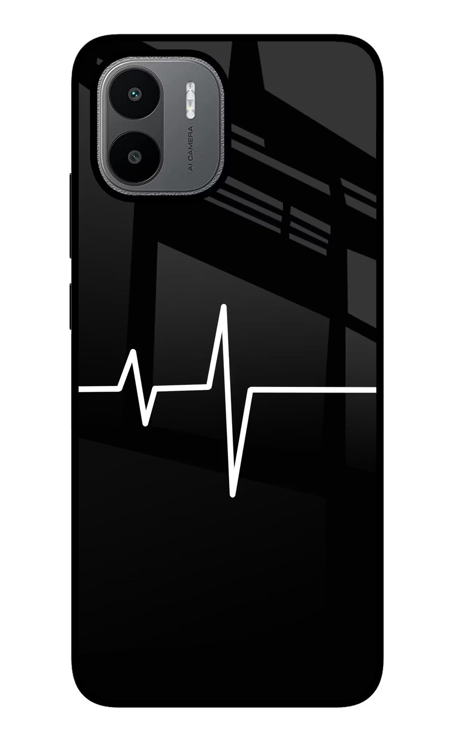 Heart Beats Redmi A1/A2 Back Cover, Glass case