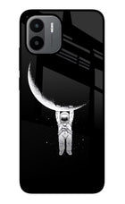 Moon Space Redmi A1/A2 Glass Case Back Cover by Casekaro