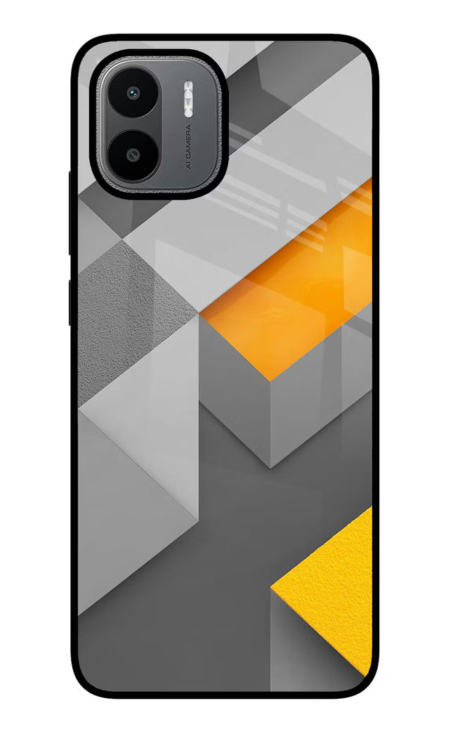 Abstract Redmi A1/A2 Glass Case Back Cover by Casekaro