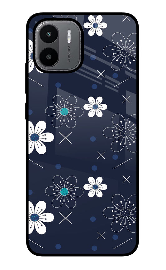 Flowers Redmi A1/A2 Glass Case
