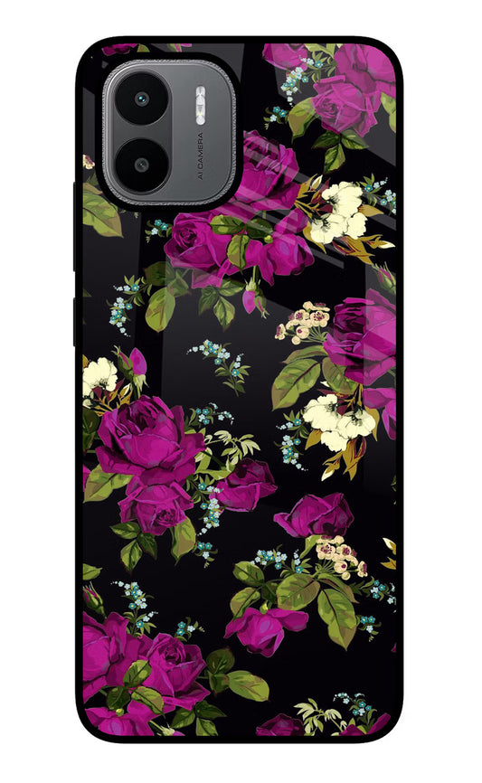 Flowers Redmi A1/A2 Glass Case