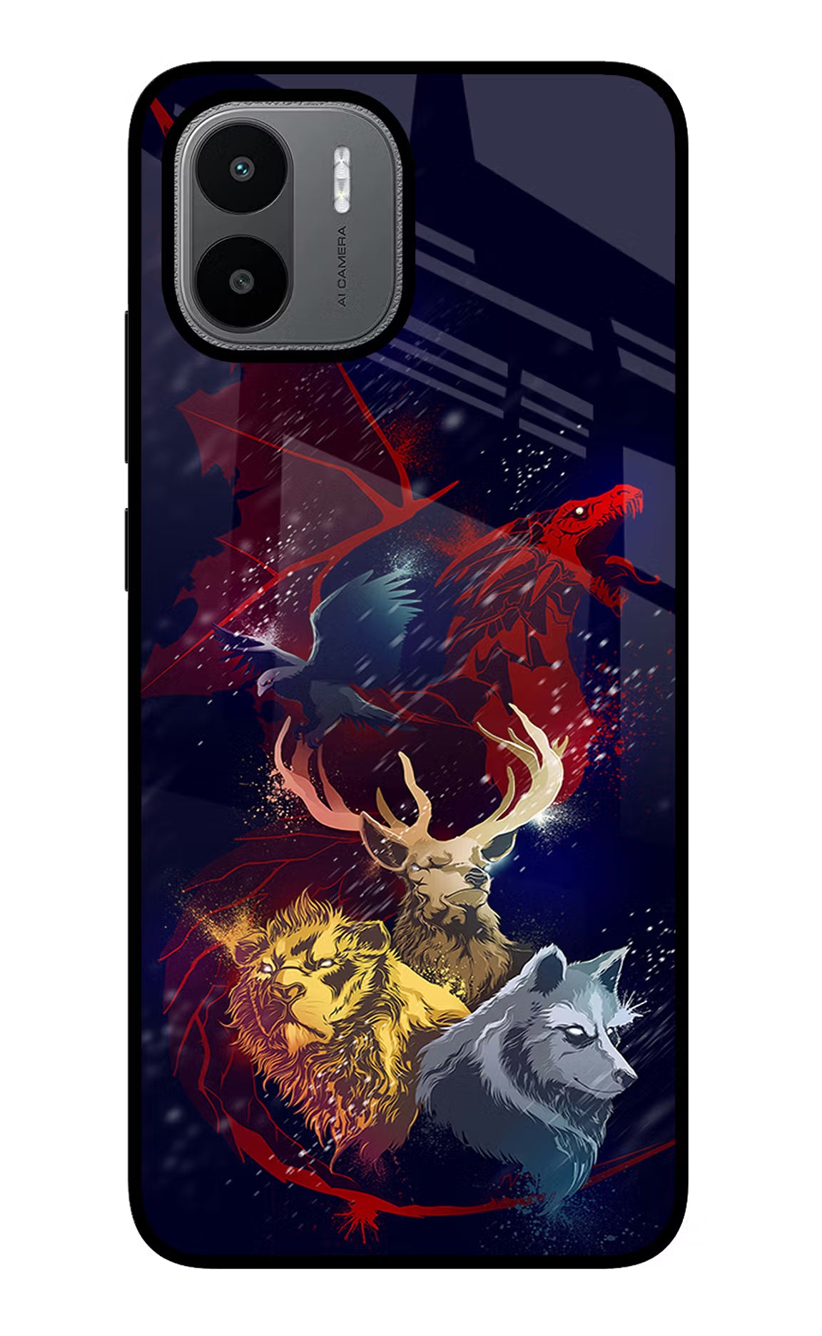 Game Of Thrones Redmi A1/A2 Glass Case Back Cover by Casekaro