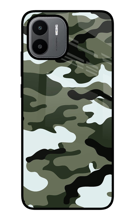 Camouflage Redmi A1/A2 Glass Case