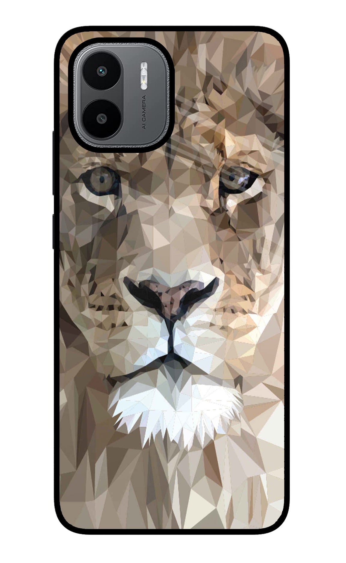 Lion Art Redmi A1/A2 Glass Case