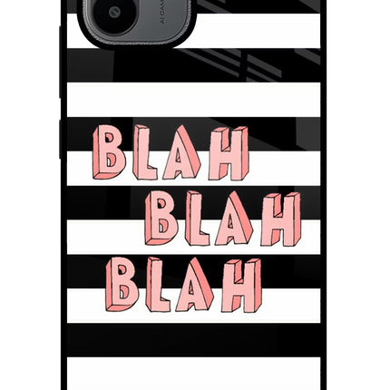 Blah Blah Blah Redmi A1/A2 Glass Case
