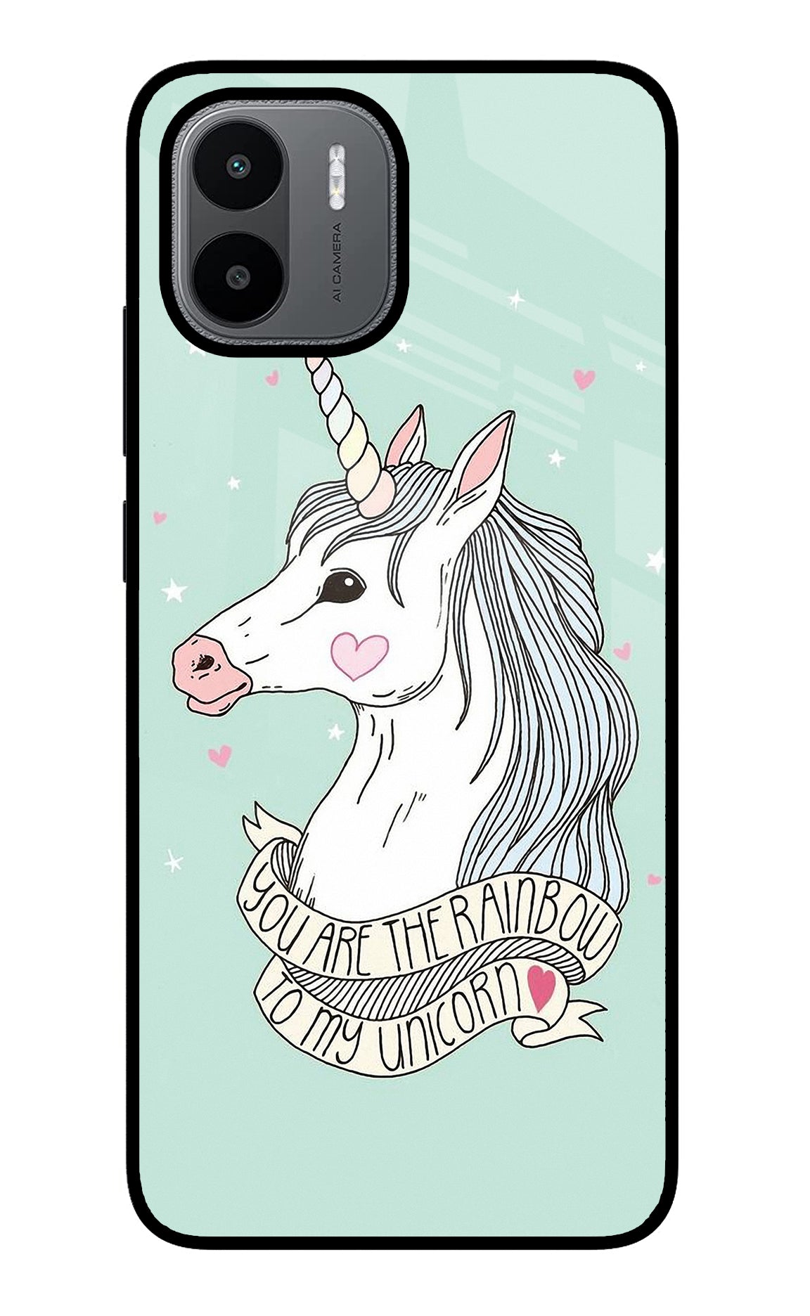 Unicorn Wallpaper Redmi A1/A2 Glass Case