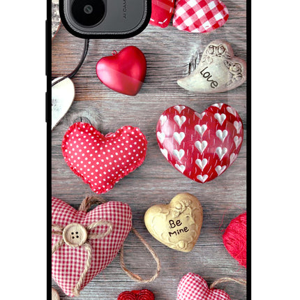 Love Wallpaper Redmi A1/A2 Glass Case Back Cover by Casekaro