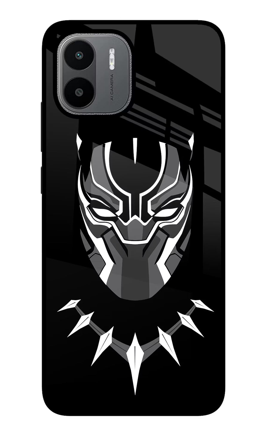 Black Panther Redmi A1/A2 Back Cover, Glass case