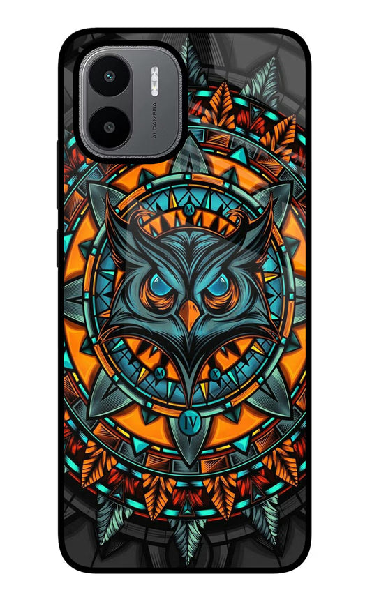 Angry Owl Art Redmi A1/A2 Glass Case
