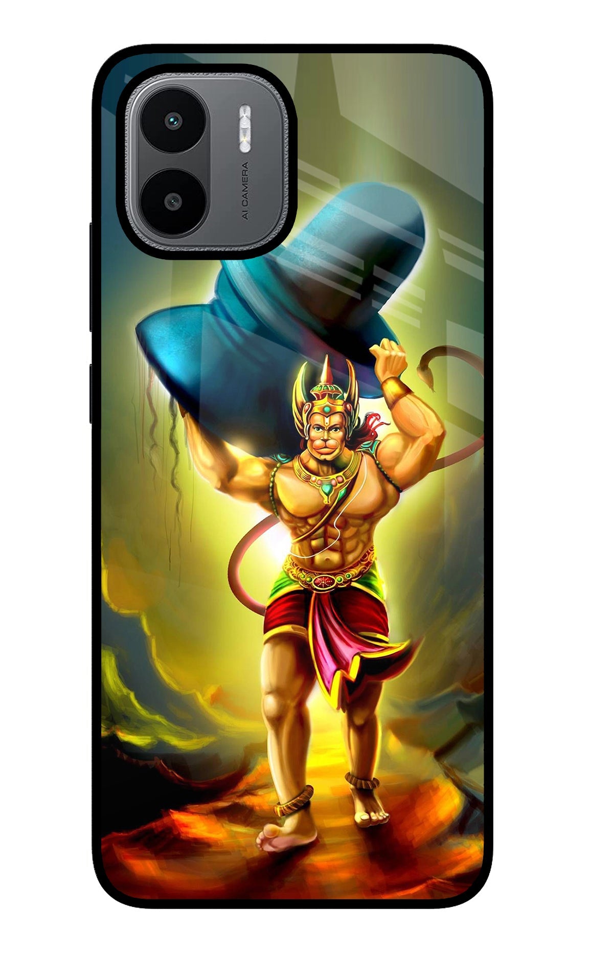 Lord Hanuman Redmi A1/A2 Glass Case