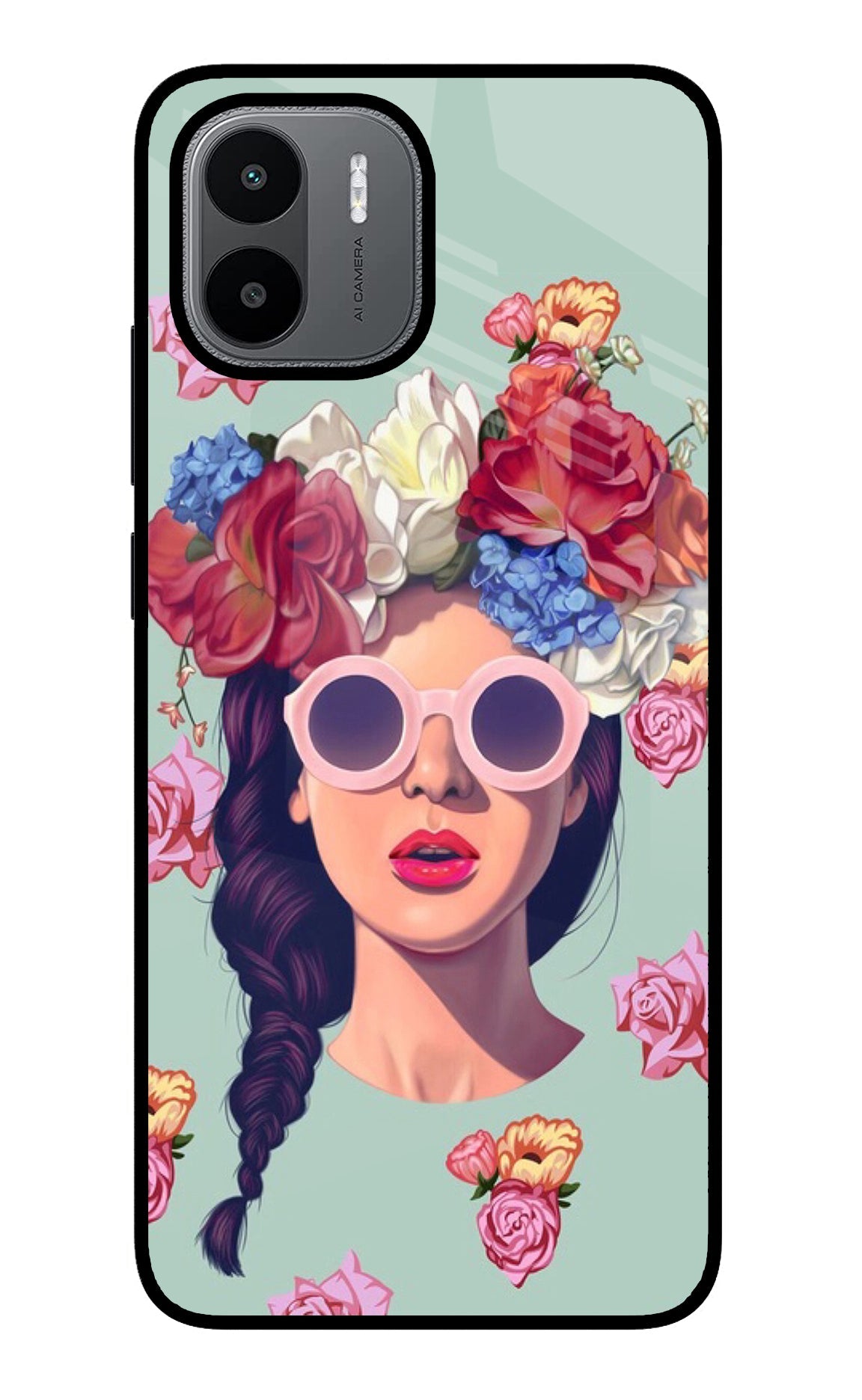 Pretty Girl Redmi A1/A2 Glass Case